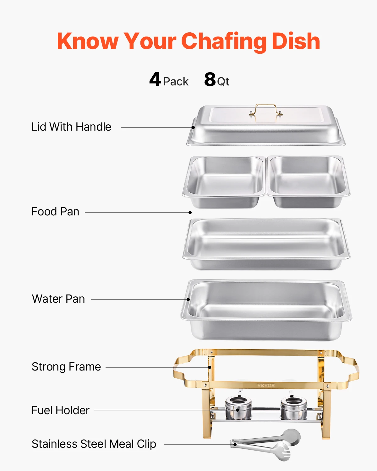 4 Pack Chafing Dish Buffet - Image 5