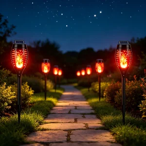 12 Pack Solar Torch Lights
