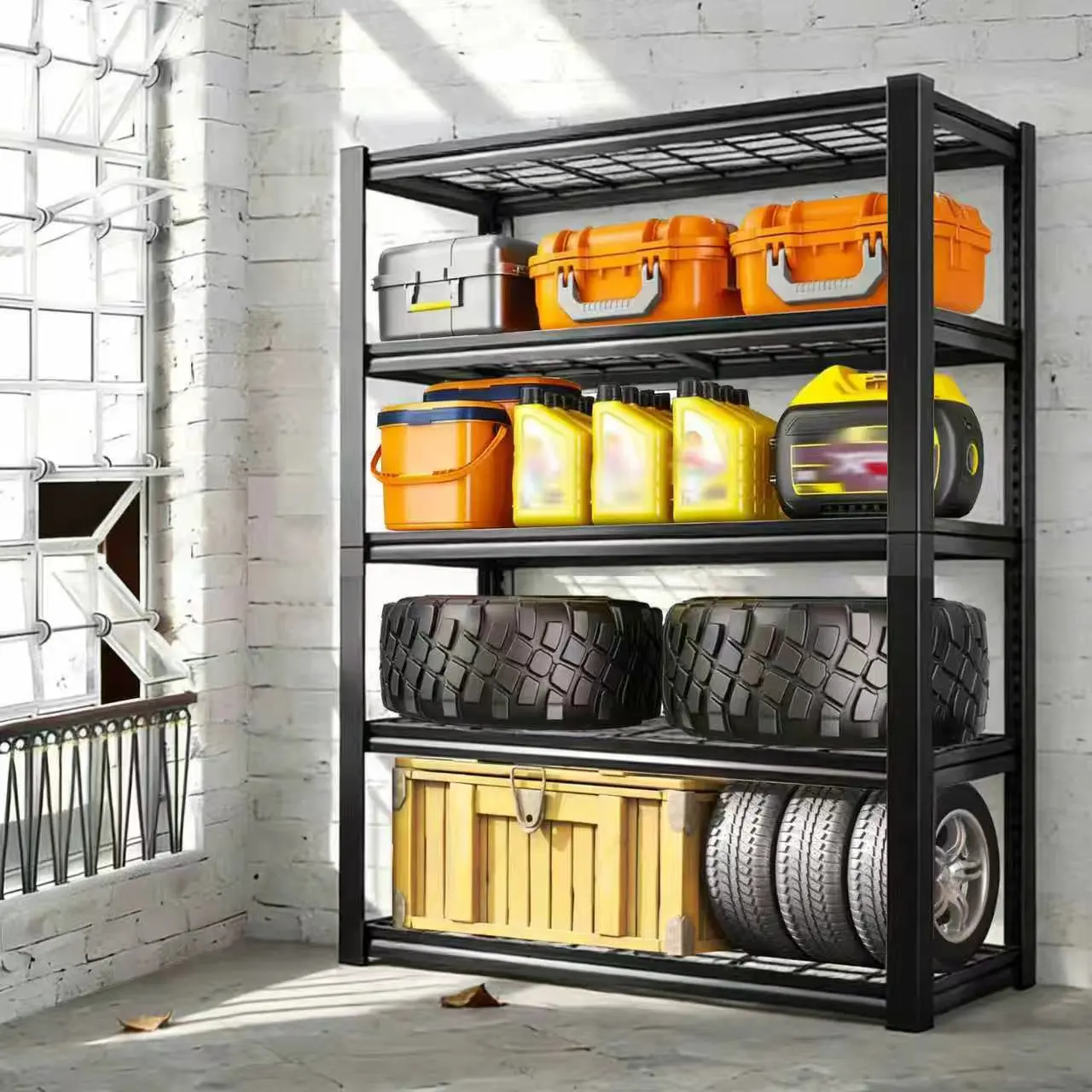 72" Adjustable Metal Column Shelving - Image 6