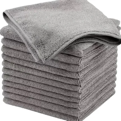 Black Microfiber Cleaning Cloths - Image 5
