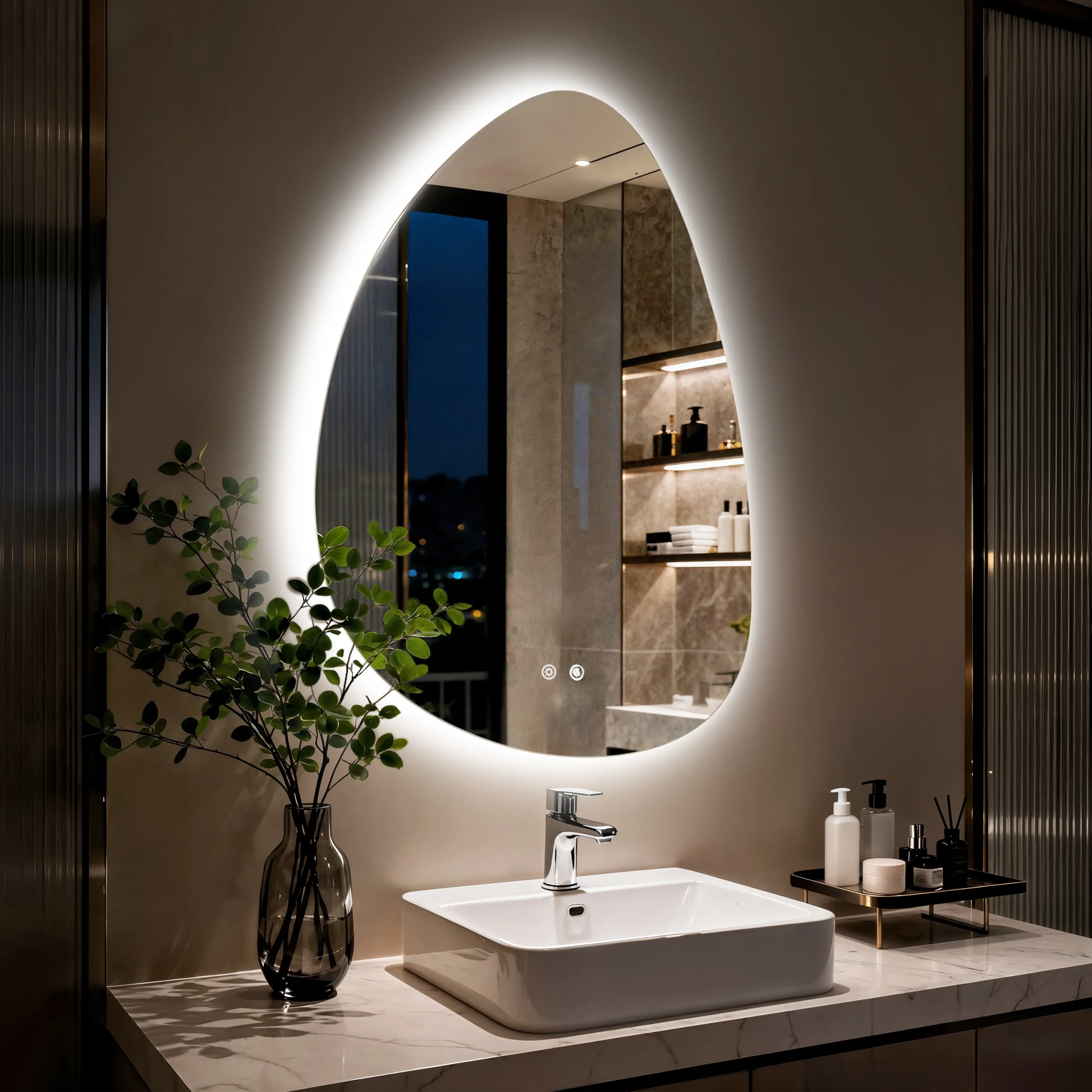 LED Bathroom Mirror Wall Mounted - Image 1