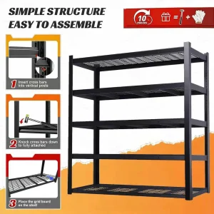 72" Adjustable Metal Column Shelving - Thumbnail Image 4