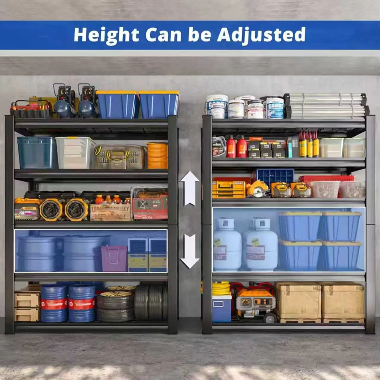 72" Adjustable Metal Column Shelving - Image 5