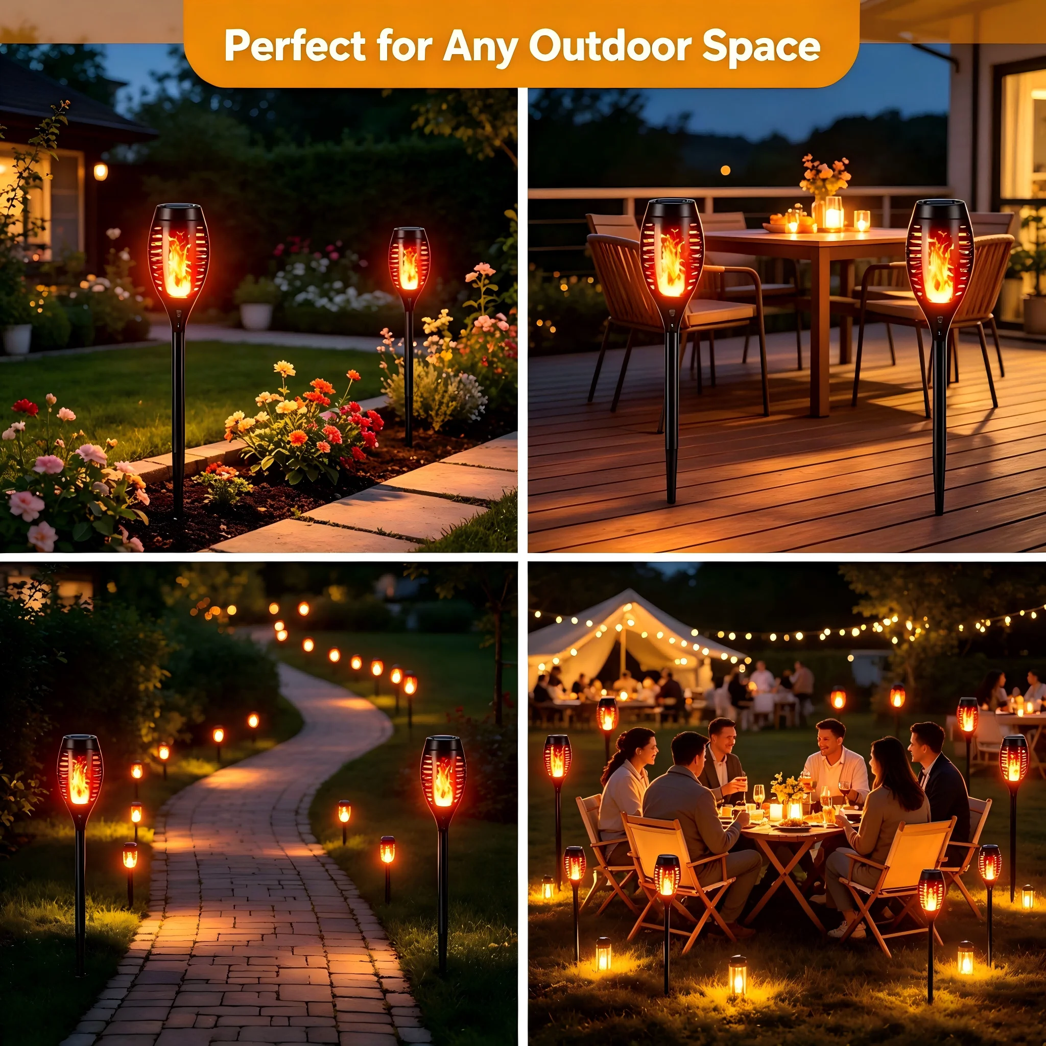 12 Pack Solar Torch Lights - Image 5