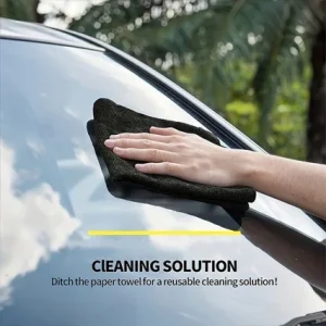 Black Microfiber Cleaning Cloths - Thumbnail Image 4