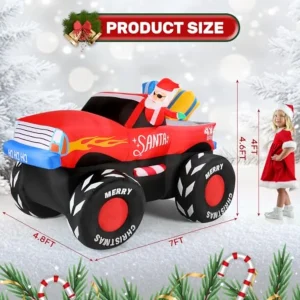 Outdoor Christmas inflatable Santa - Thumbnail Image 5